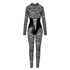 F299 Enigma lace catsuit with underbust