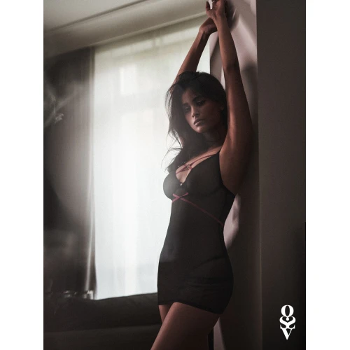 Пеньюар Obsessive Novenes chemise & thong XL/2XL