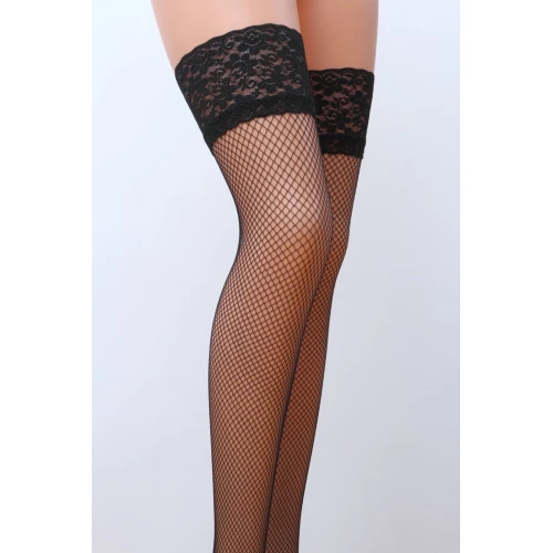 Passion ST020 1/2 nero - Сексуальные чулки