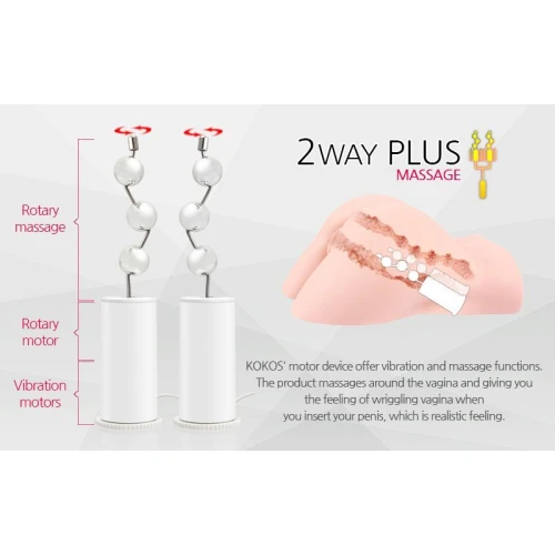 Kokos Hera Hip Real 2WayPlus - Реалистичная попа и вагина с массажем