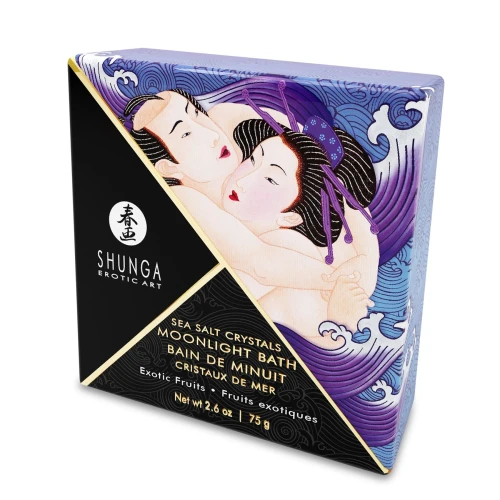 Shunga Moonlight Bath - Exotic Fruits (75 гр) - Соль мертвого моря для ванны с запахом фруктов