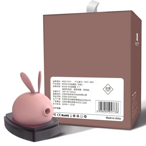 KisToy Miss KK Pink —Вакуумный клиторальный стимулятор с вибрацией