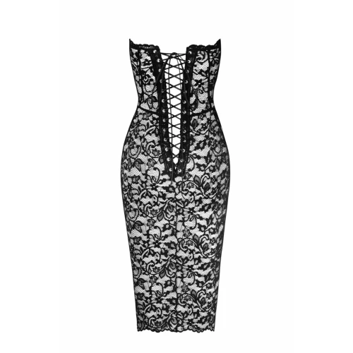 Платье Noir Handmade F301 Catalyst lace up midi dress - M