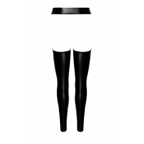 Леггинсы с открытыми бедрами Noir Handmade F323 Rebel wetlook chaps - L