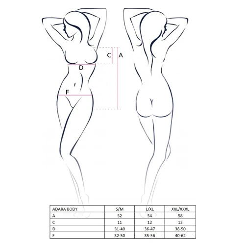 ADARA BODY red XXL/XXXL - Боди монокини (Красное)