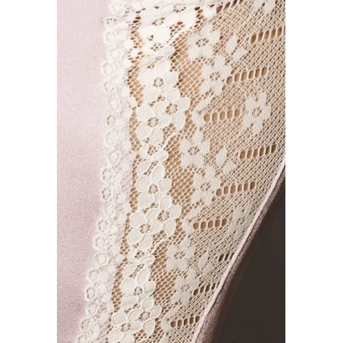 (SALE) Корсет с пажами SHANTI CORSET pink L/XL - Passion Exclusive, трусики, оборочка