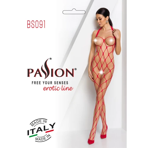 Бодистокинг Passion BS091 red