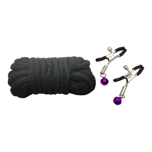 Набор MAI BDSM STARTER KIT Nº 75 Leopard: плеть, кляп, наручники, маска, ошейник , веревка, зажимы