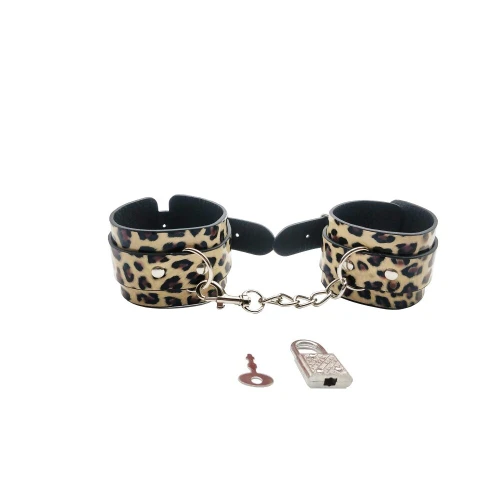 Набор MAI BDSM STARTER KIT Nº 75 Leopard: плеть, кляп, наручники, маска, ошейник , веревка, зажимы