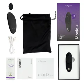 На фото вібратор для трусиків We-Vibe Moxie+ Black — з оновленим пультом дистанційного керування.