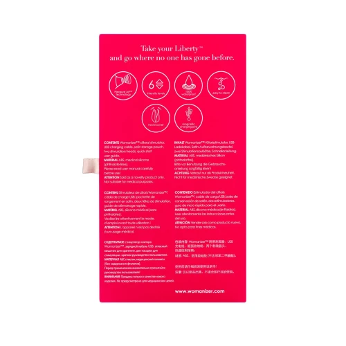 Womanizer Liberty Pink - Клиторальный стимулятор на подарок