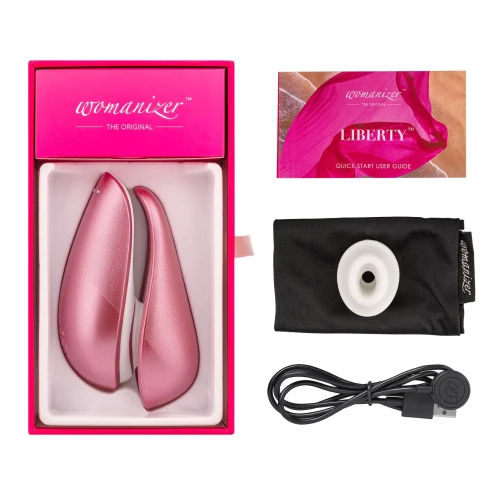 Womanizer Liberty Pink - Клиторальный стимулятор на подарок