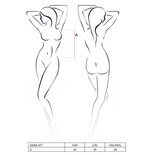 SIENA SET S/M - Секс костюм медсестры 