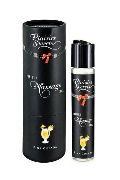 Plaisirs Secrets Pina Colada (59 мл) - съедобное массажное масло с афродизиаками