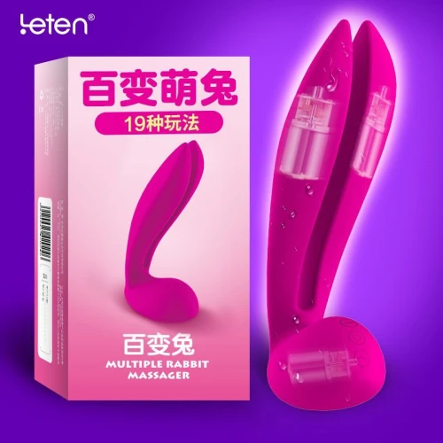Leten Multi Rabbit — Вибромассажер—кролик с тремя моторами и гибкими ушками