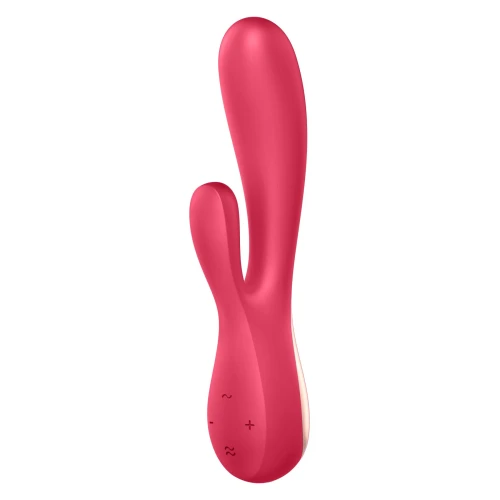 Satisfyer Mono Flex Red - Вібратор-кролик смарт з функцією управління через інтернет