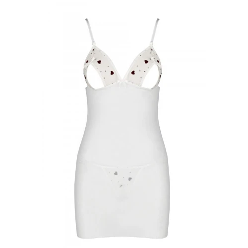 LOVELIA CHEMISE white XXL/XXXL — Сорочка с вырезом на груди