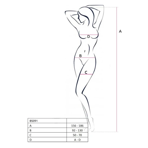 Бодистокинг Passion BS091 white