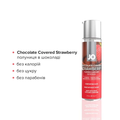 Набор лубрикантов System JO Sweet&Bubbly – Shampagne & Chocolete Covered Strawberry (2×60 мл)
