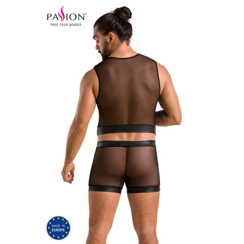 Passion 053 XXL/XXXL - Комплект секс одежды для мужчин SET WILLIAM black