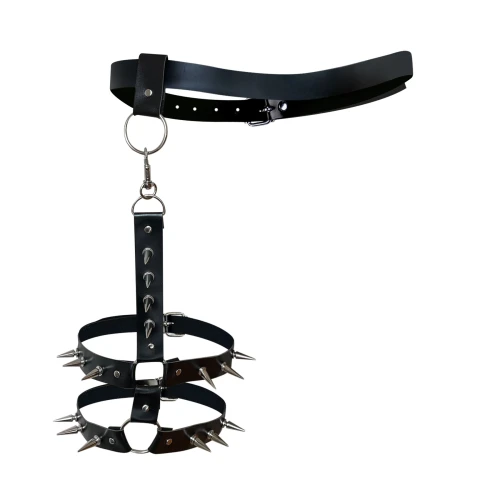 Art of Sex Serge XS-M - Мужские гартеры из натуральной кожи 