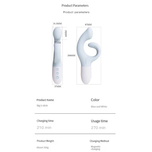 Вибратор-кролик KISTOY Big G (мятая упаковка!!!)