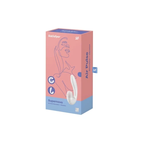 Вакуумный вибратор Satisfyer Supernova White, 2 положения ствола (мятая упаковка!!!)