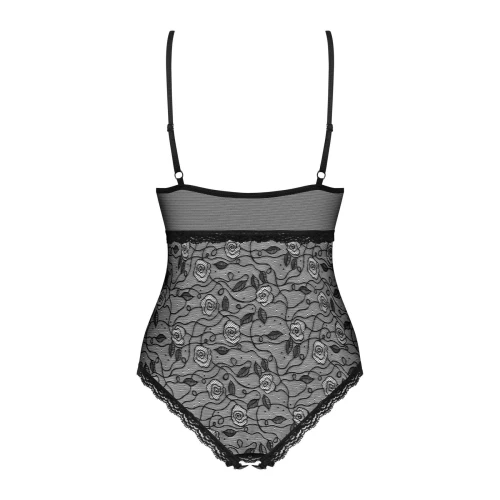 OBSESSIVE 818-TED M/L- Кружевное боди с доступом 