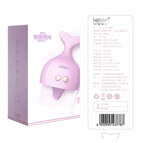 Leten Kissing Fish — Вибростимулятор для клитора с двумя насадками и эффектом вакуума 