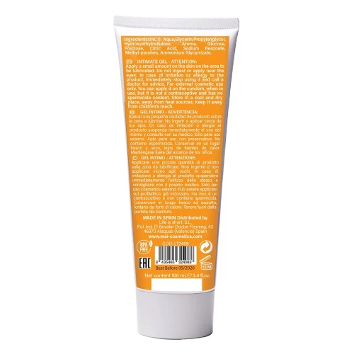 BTB FLAVORED MANGO - Смазка на водной основе с ароматом манго (100 мл)