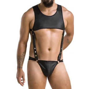 Passion 056 L/XL - Сексуальный мужской боди с трусами BODY ADAM black