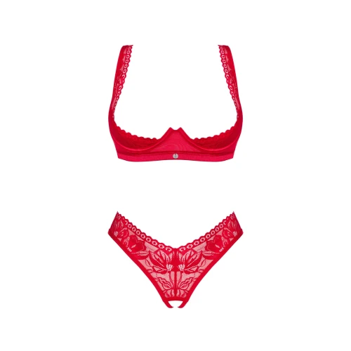 Obsessive Lacelove cupless 2-pcs set XS/S - Комплект из 2 частей