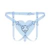 Feral Feelings Hearts Strap-on Belt Trasparent - Трусики Серце для страпону
