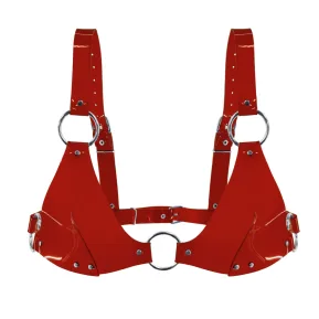 Feral Feelings Bikini Top Red - Лиф классический из ПВХ