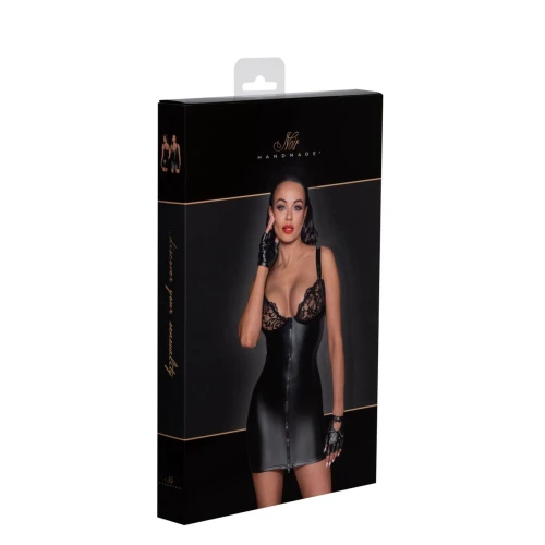 Сукня Noir Handmade F254 Powerwetlook mini-dress - XXL