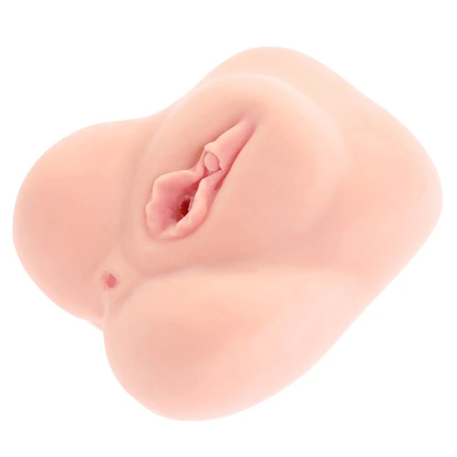 На фото зображено двошаровий мастурбатор-вагіна Kokos Adarashi -3 Double Layer для чоловіків на білому тлі.