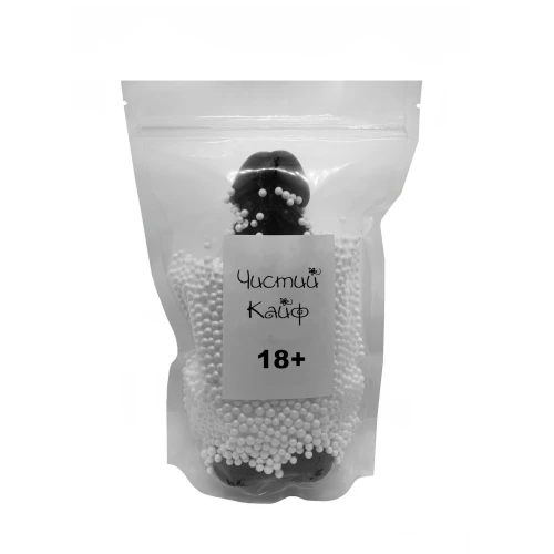 Чистый Кайф Black size XL - Мыло-член с присоской 