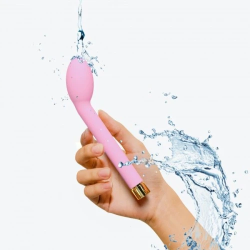 На фото зображено рожевий вібратор для точки G з точним кутом нахилу Love To Love O.M.G. Rose для жінок на світлому фоні.