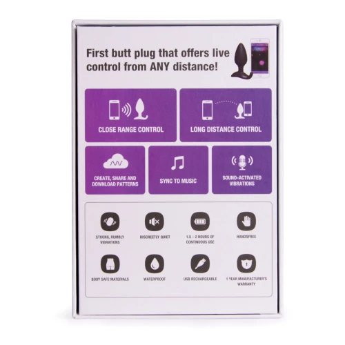 Lovense Hush— Анальная Вибропробка размер L