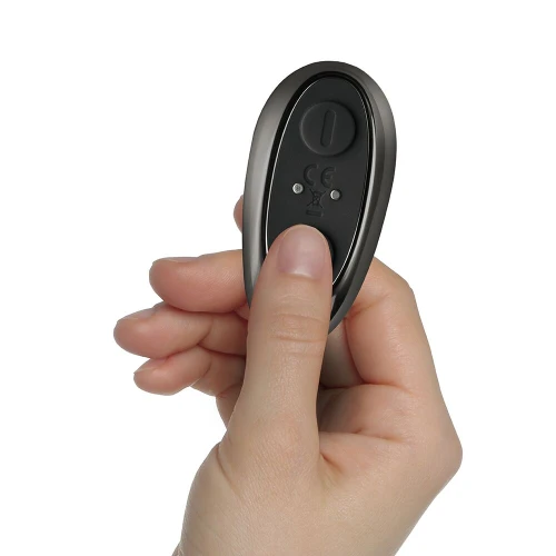 На фото зображено чорний масажер простати Rocks Off Rude Boy Xtreme для чоловіків на світлому фоні.