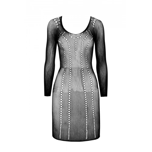 Passion BS101 white - Полупрозрачный костюм сетка