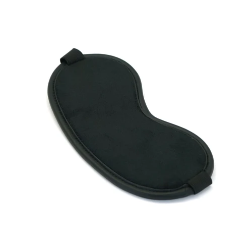 На фото изображена розово-черная маска на глаза Liebe Seele Rose Gold Memory Blindfold унисекс на белом фоне