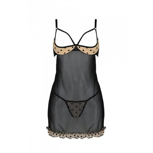 Пеньюар MARINA CHEMISE beige S/M - Passion