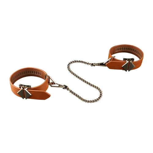 На фото изображен коричневый набор из 8 ремней для связывания LOCKINK 8-Bondage-Straps Restraint Set - Brown унисекс на белом фоне 