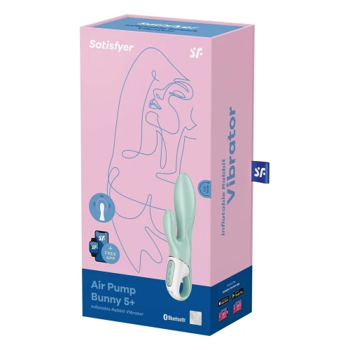 Смарт вибратор-кролик Satisfyer Air Pump Bunny 5+ (мятая упаковка)
