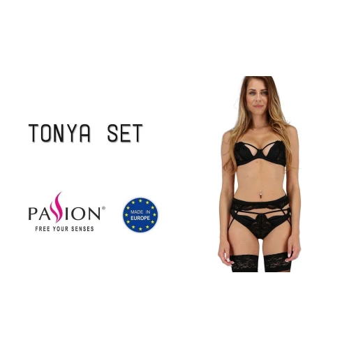 TONYA SET black S/M - Эротический комплект