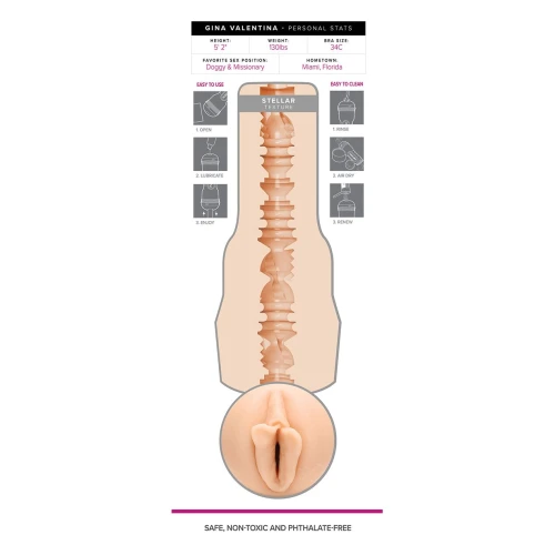 Fleshlight Girls: Gina Valentina - Stellar - Вагина Джина Валентина