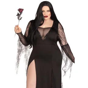 Leg Avenue Sexy Spooky Morticia 1X-2X - Сексуальный костюм Мортиши Аддамс 
