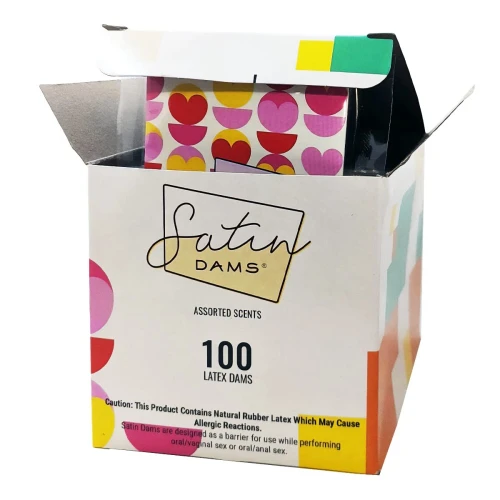 Набор латексных салфеток Satin Dams Assorted 100 шт