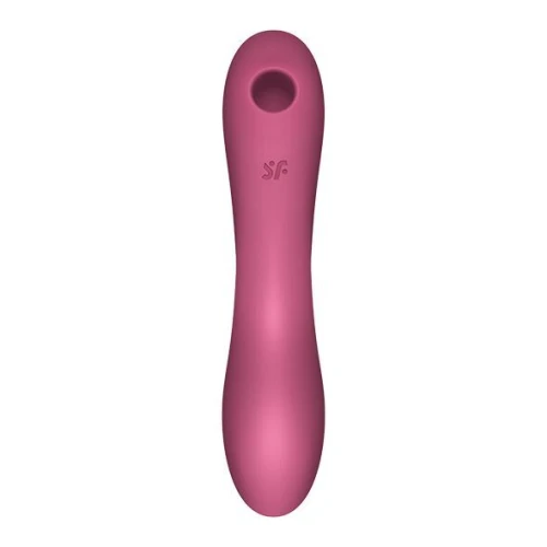 Вакуумный стимулятор с вибрацией Satisfyer Curvy Trinity 3 Red (мятая упаковка)
